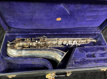 Vintage C.G. Conn 'Naked Lady' 10M Tenor Sax in Silver Plate - Serial #331782